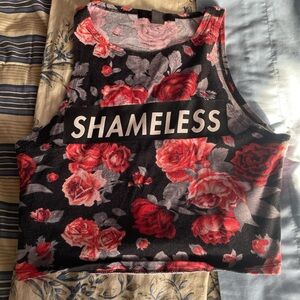 Forever 21 “shameless” crop top